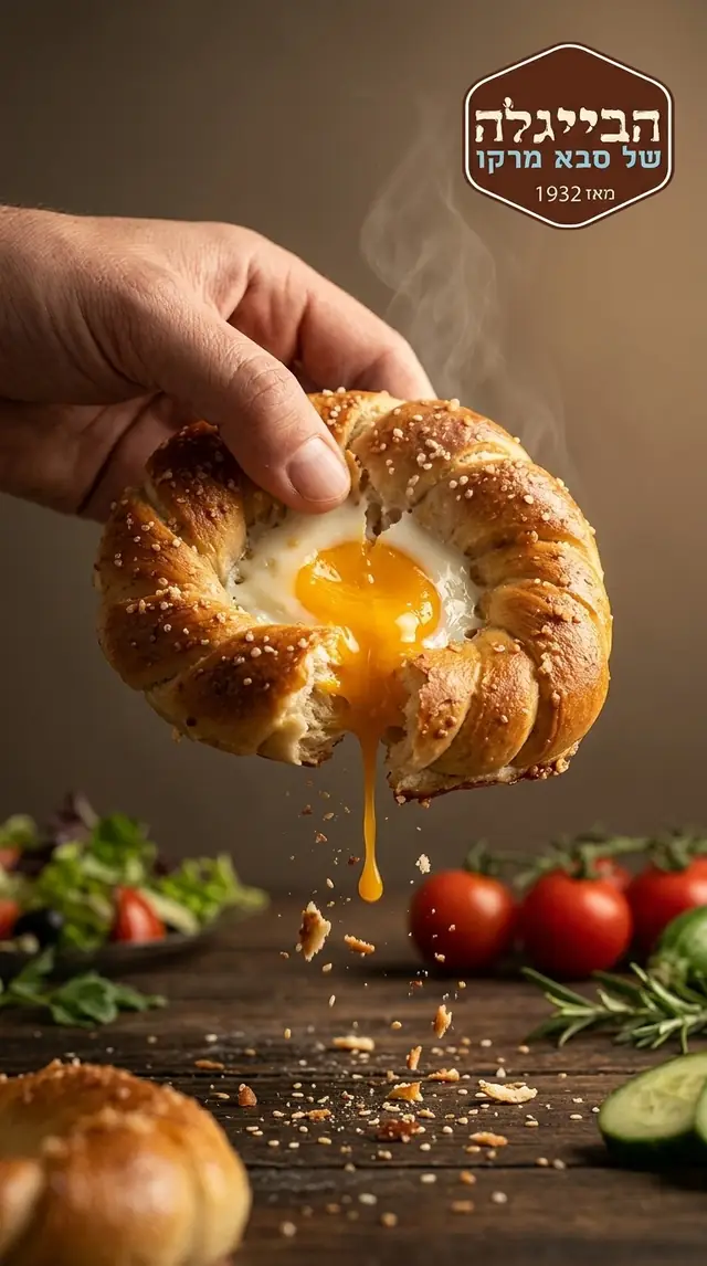 בייגלה ביצה חם מהתנור